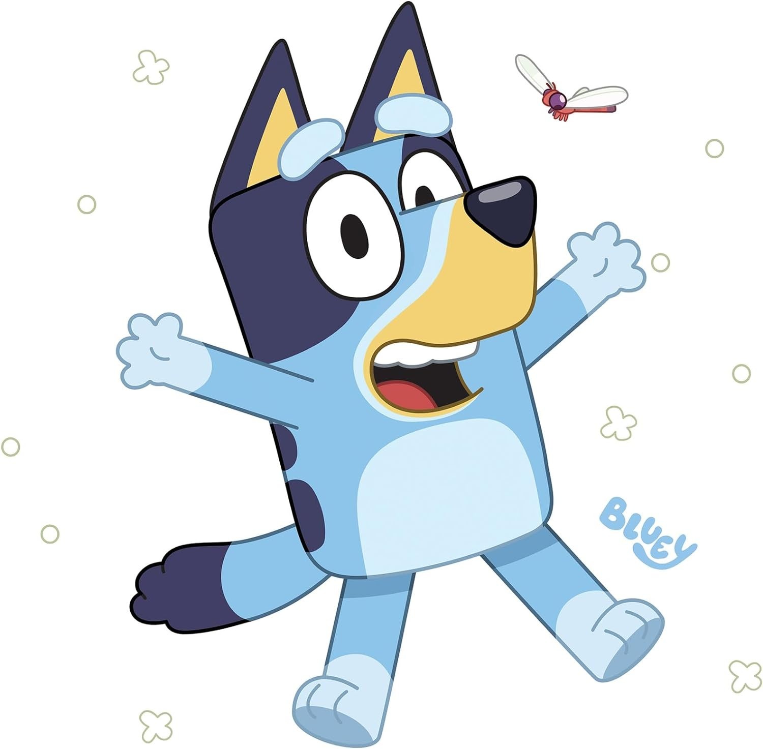 Playful Bluey Giant Wall Decals – 17 Removable Stickers for Creative Spaces