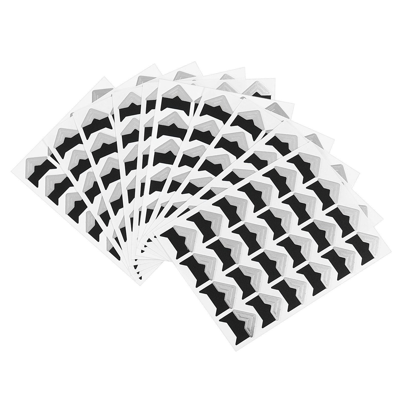 15Sheets/240Pcs Photo Corners Adhesive DIY Picture Mounting Sticker Silver