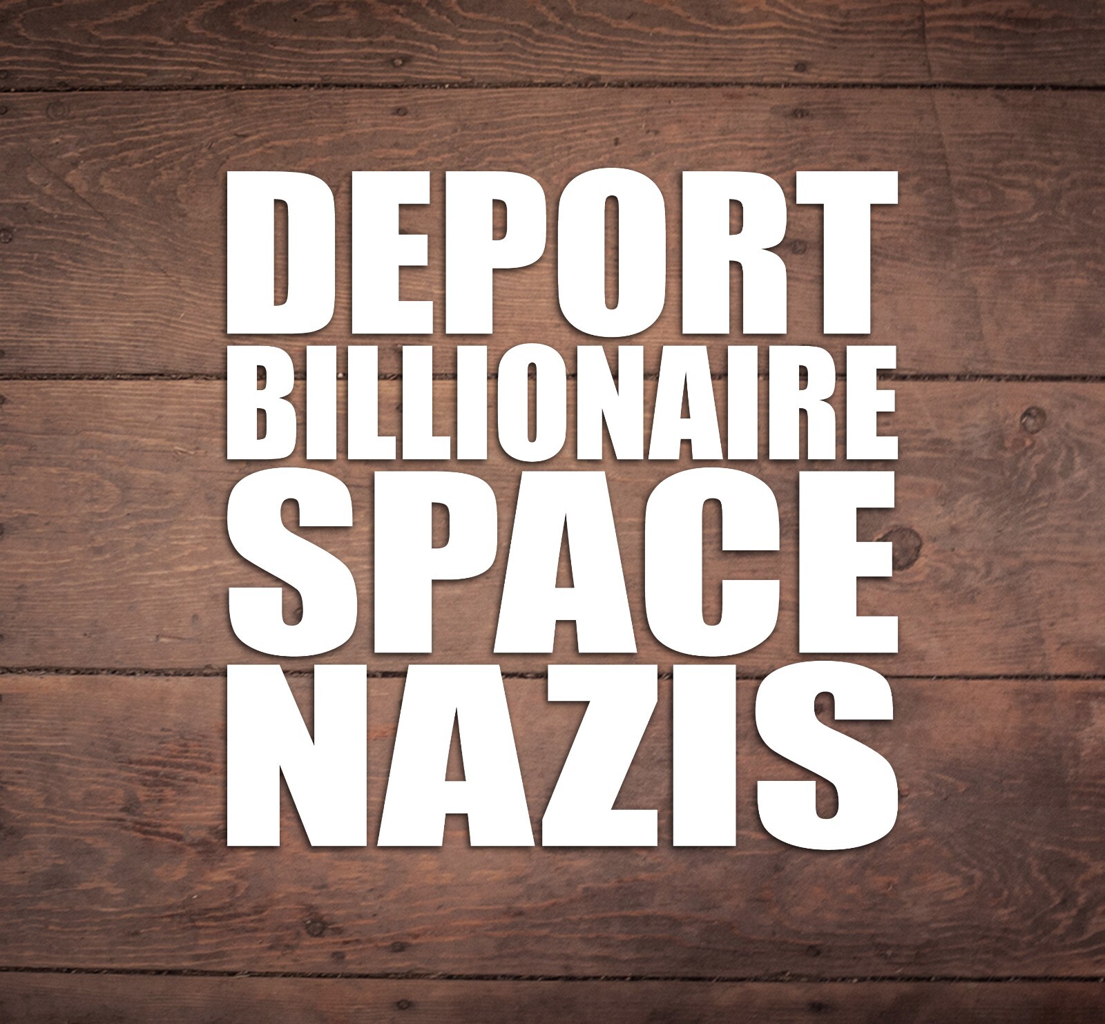 Deport Elon Musk Vinyl Sticker, Car, Window Door Bumper Decal Anti Elon Musk FDT