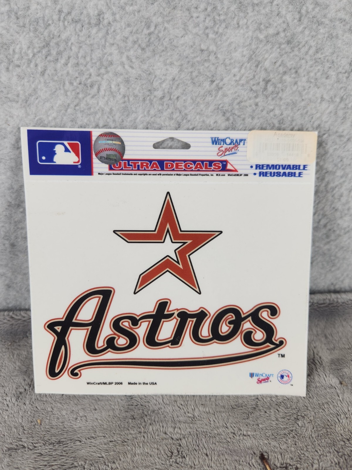 WinCraft Sports Houston Astros MLB Removable & Reusable Car Window Sticker Decal