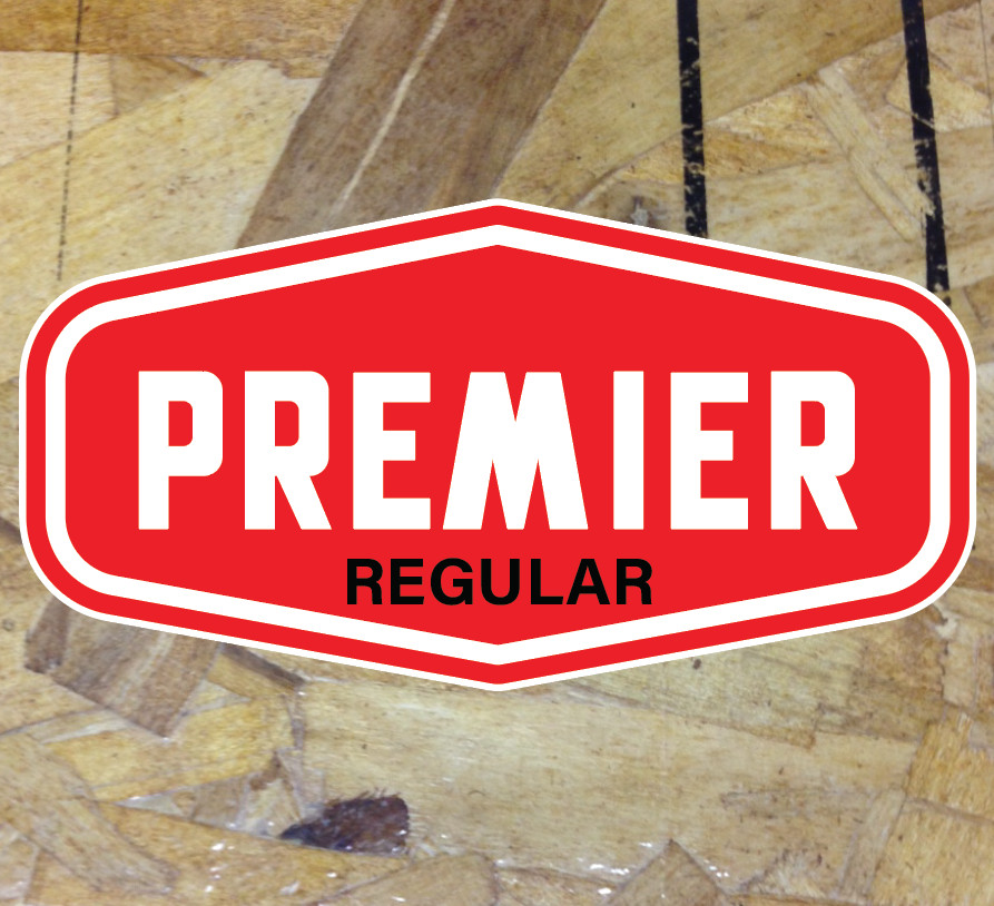 Premier Regular Gas Oil Vintage Gasoline Petrol Vinyl Decal Sticker L XL Large
