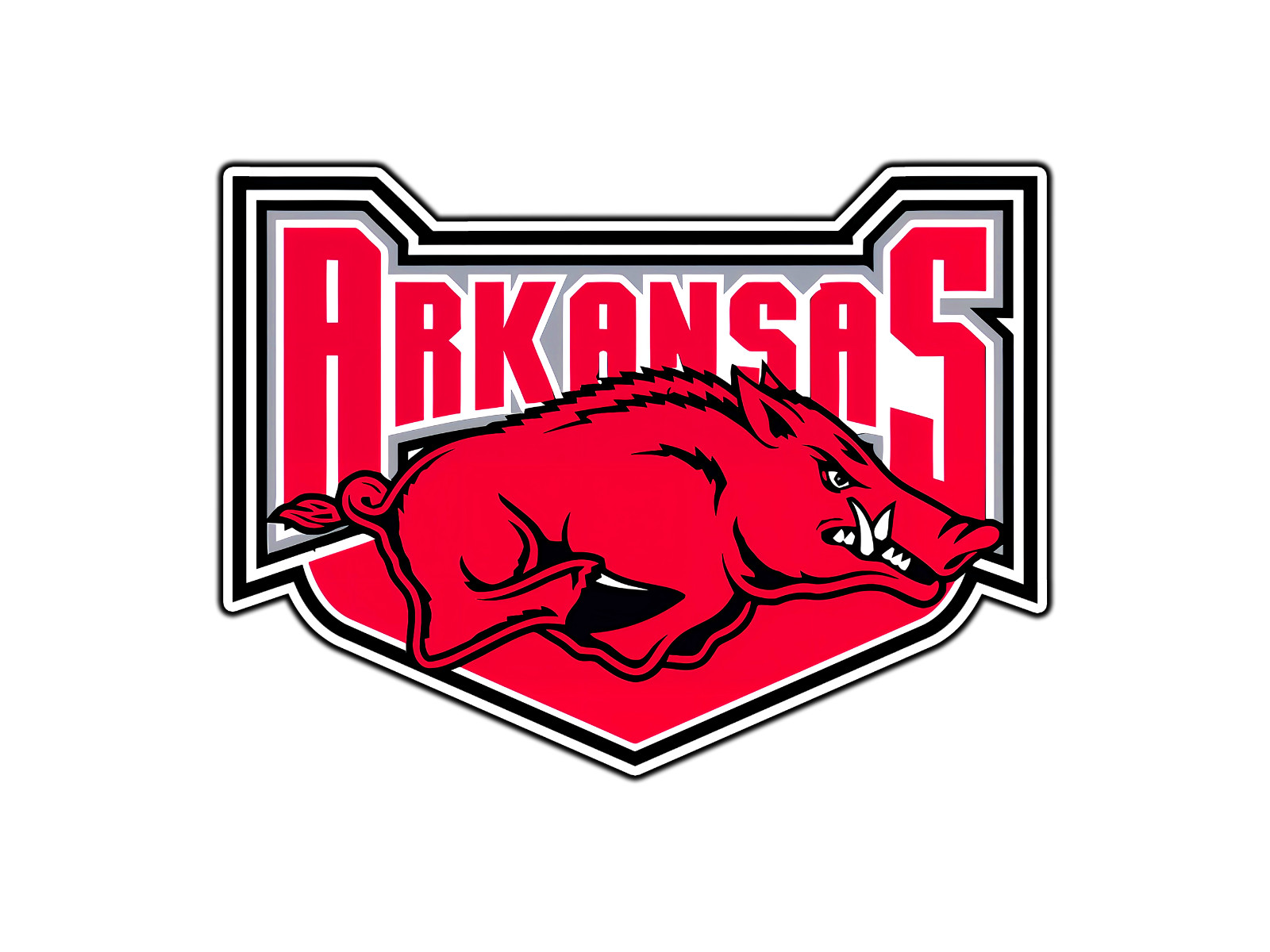#355 Arkansas Razorbacks Logo #3 Waterproof Vinyl Sticker Decal Die-Cut