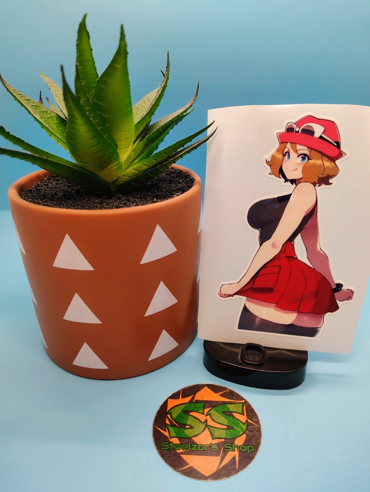 (4.5 Inches) Female Trainer – Serena – Water-Resistant Vinyl Sticker