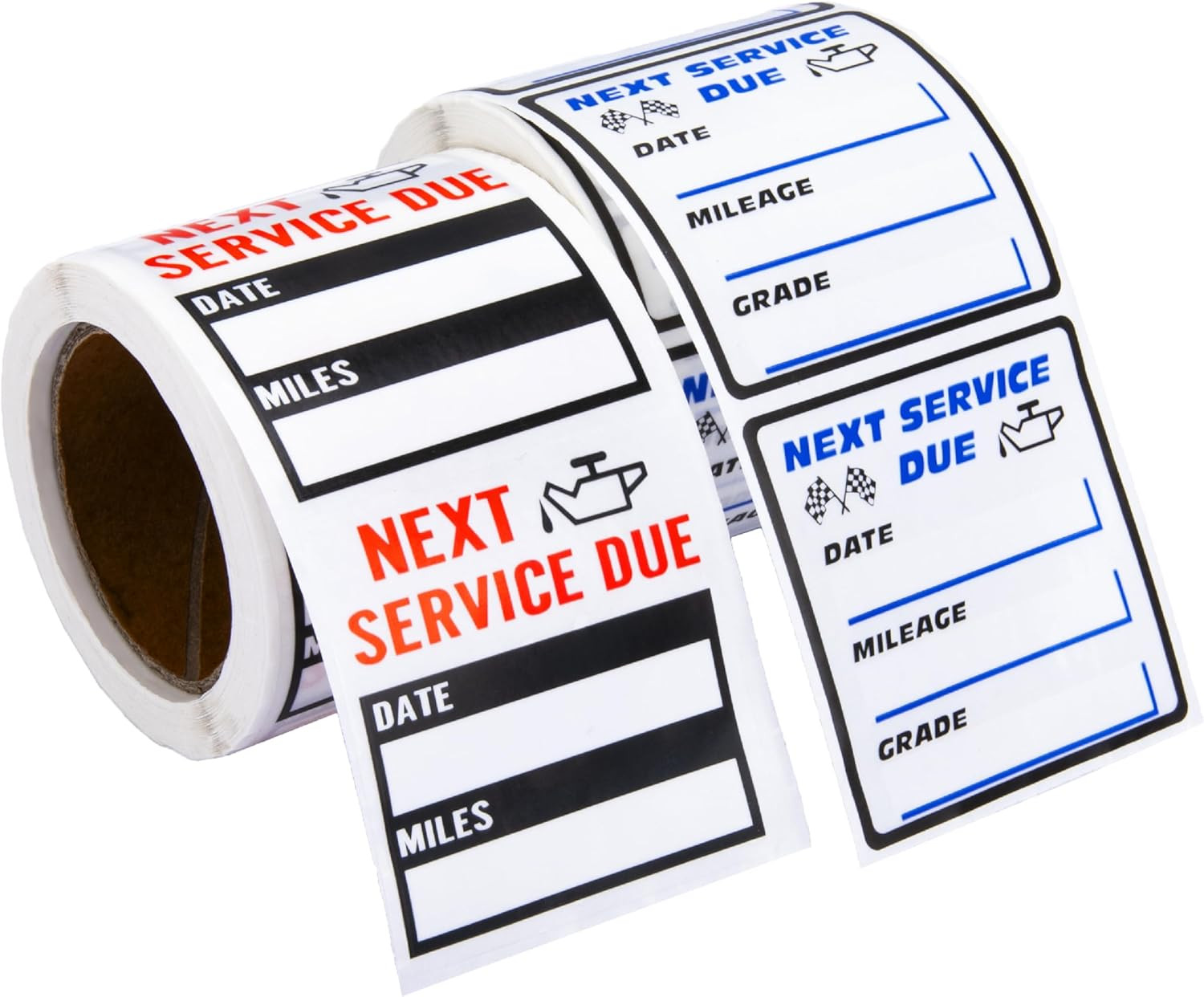 450 PCS Oil Change Stickers for Windshield, 2 Rolls Custom Oil Change Sticker…