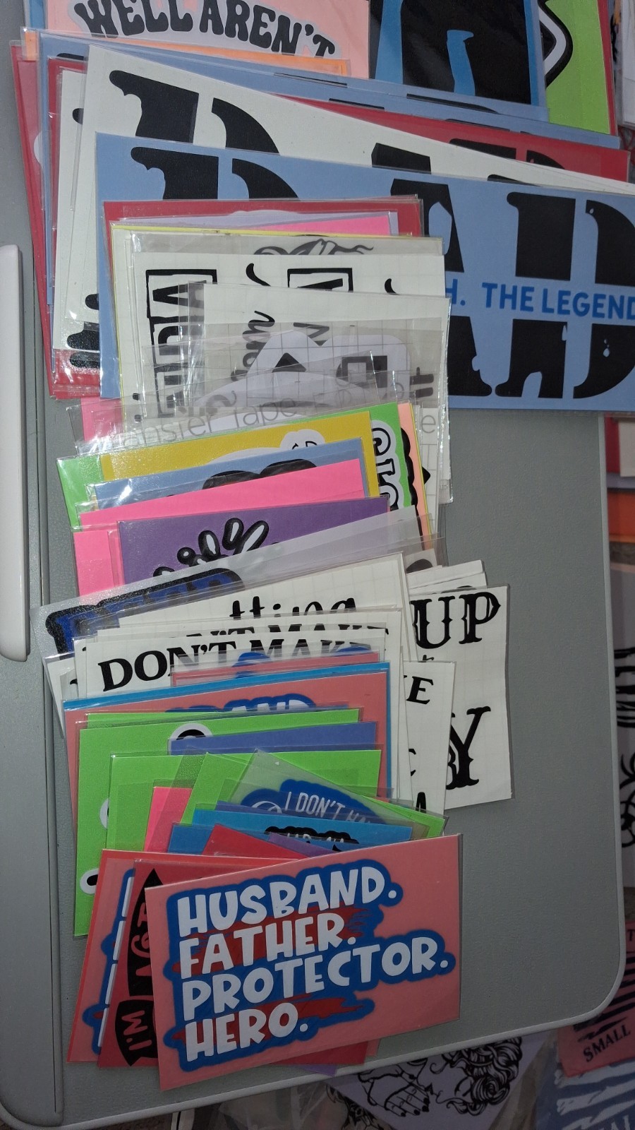 Assorted Humorous Quote Vinyl Decal Sticker Lot, Sarcasm, Multicolor