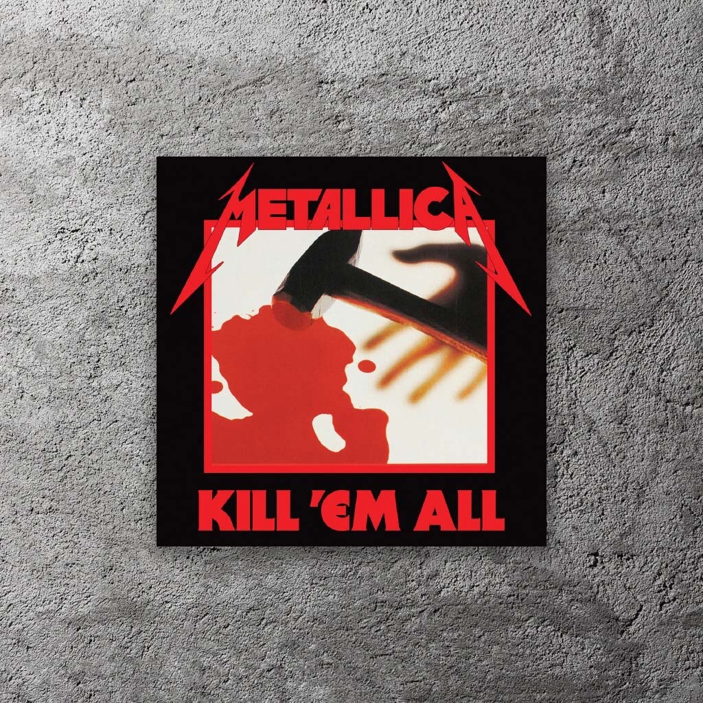 Metallica Kill ‘Em All Vinyl Sticker 3″ Wide – Includes Two Stickers