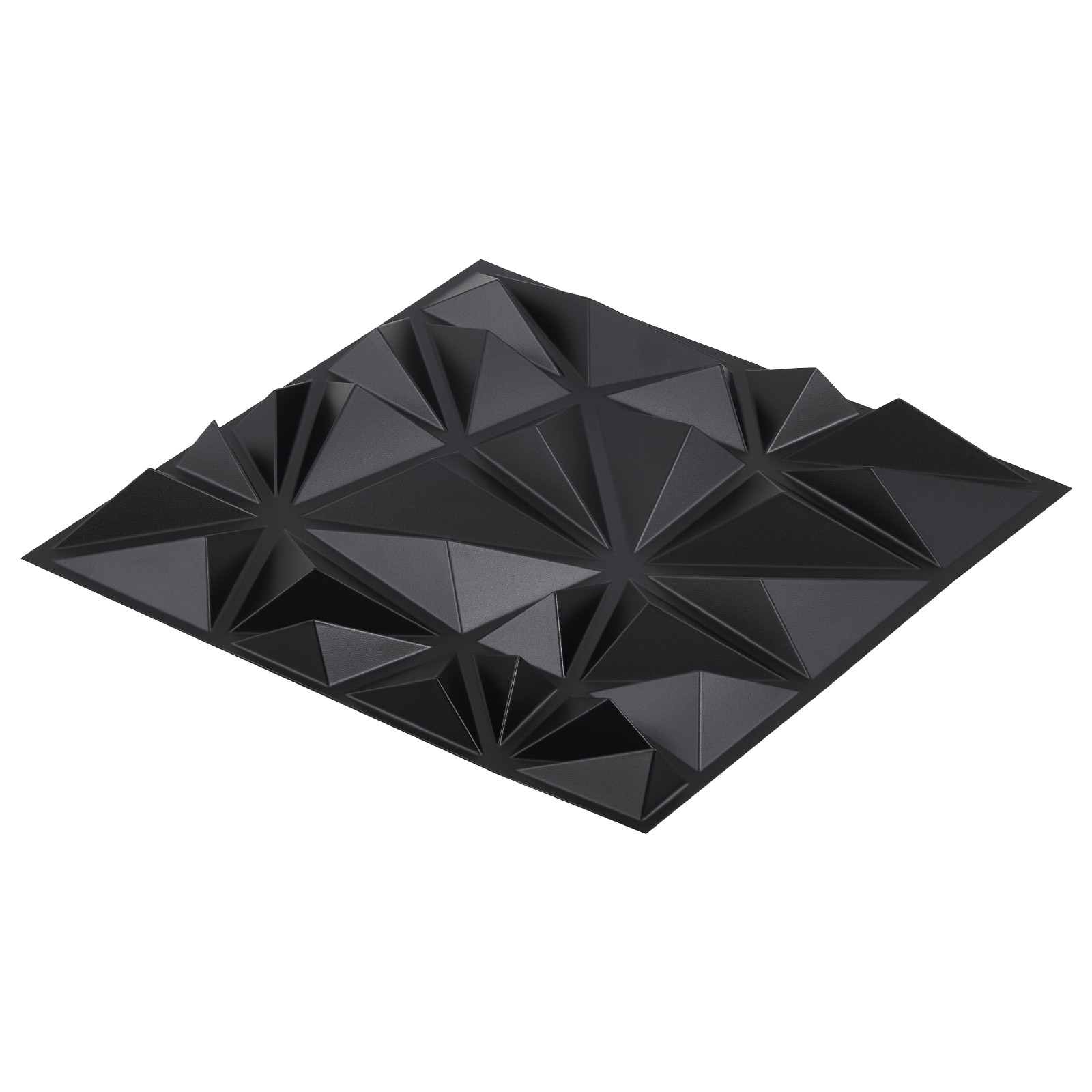 VEVOR 3D Wall Panels 33-Pack 11.81 x 11.81» PVC 32 Sq.Ft Coverage Diamond Matte