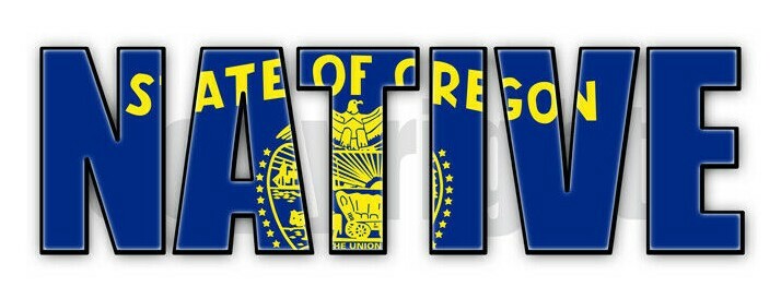 Oregon Native Flag Stickers Flag Decals Oregon State Flag Stickers