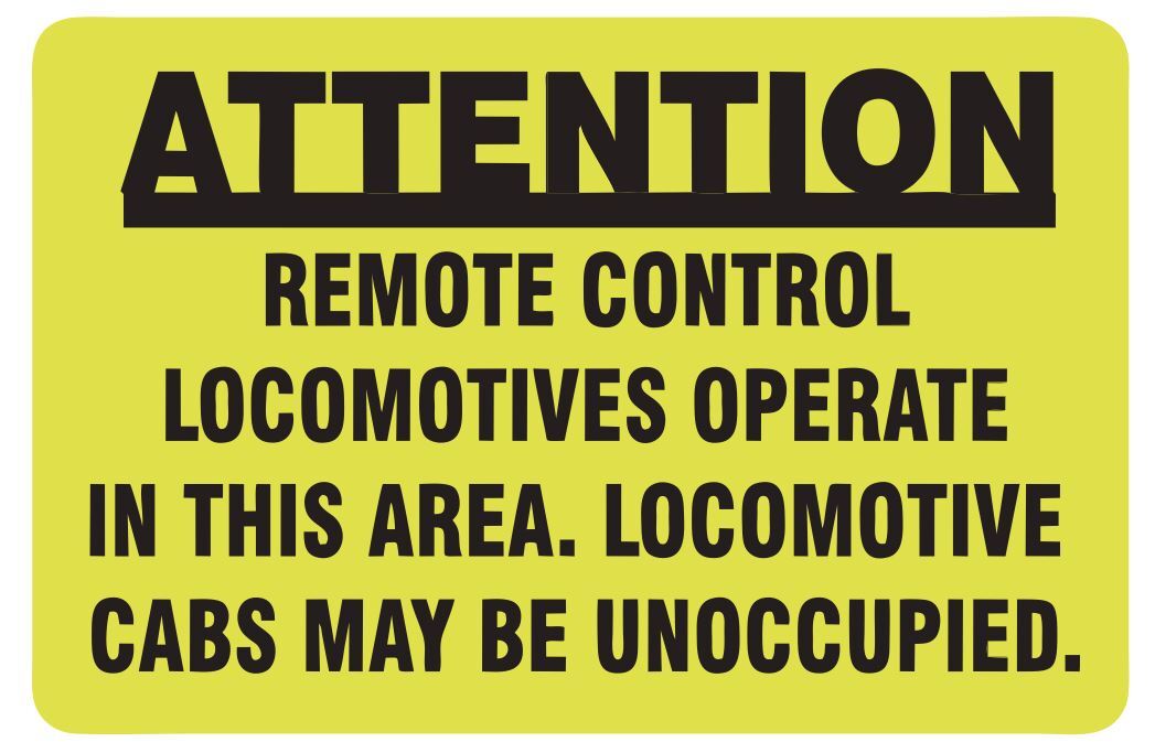 Remote Control Locomotives Railroad Railway Train Sticker Decal R7349