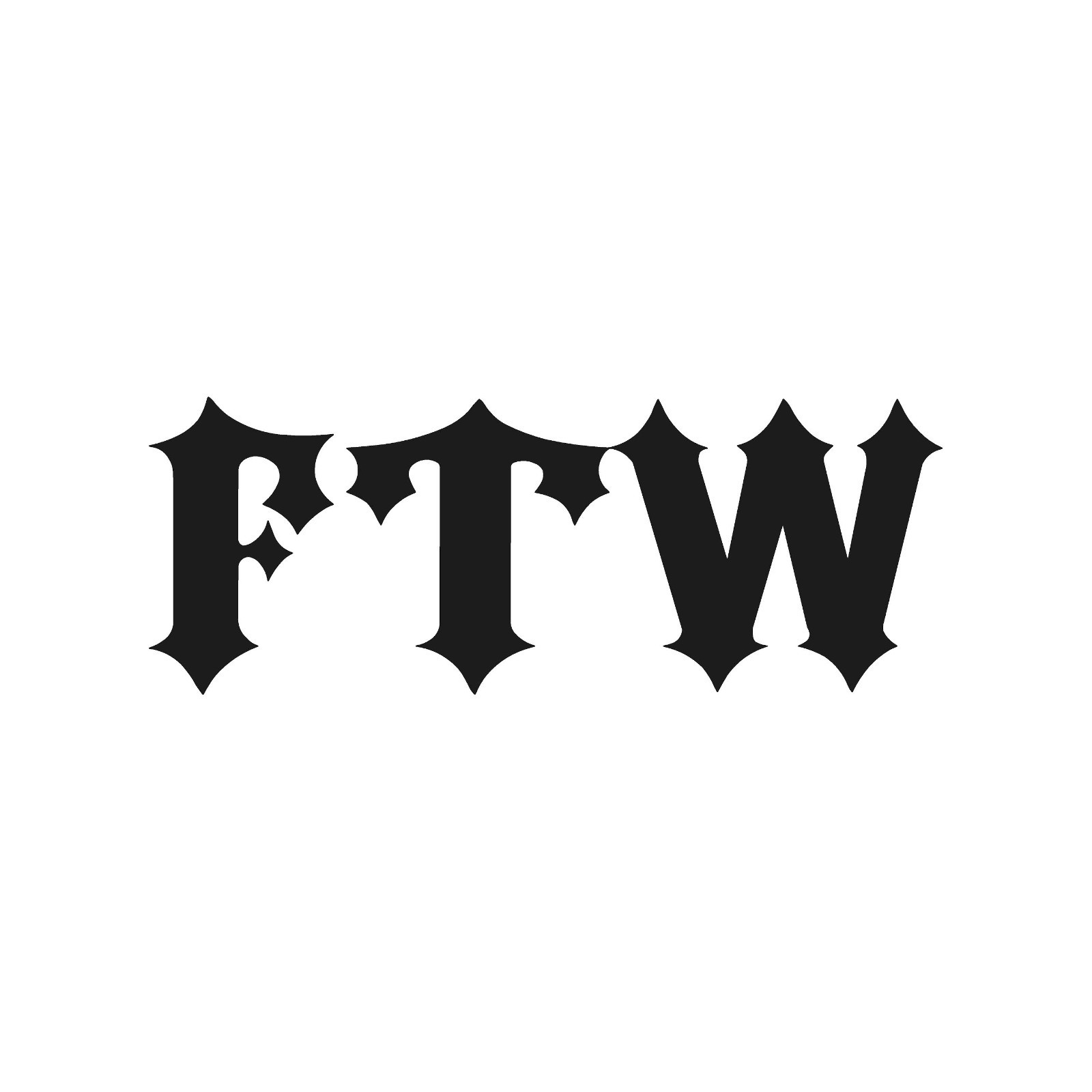 FTW Vinyl Sticker Decal Outlaw Biker