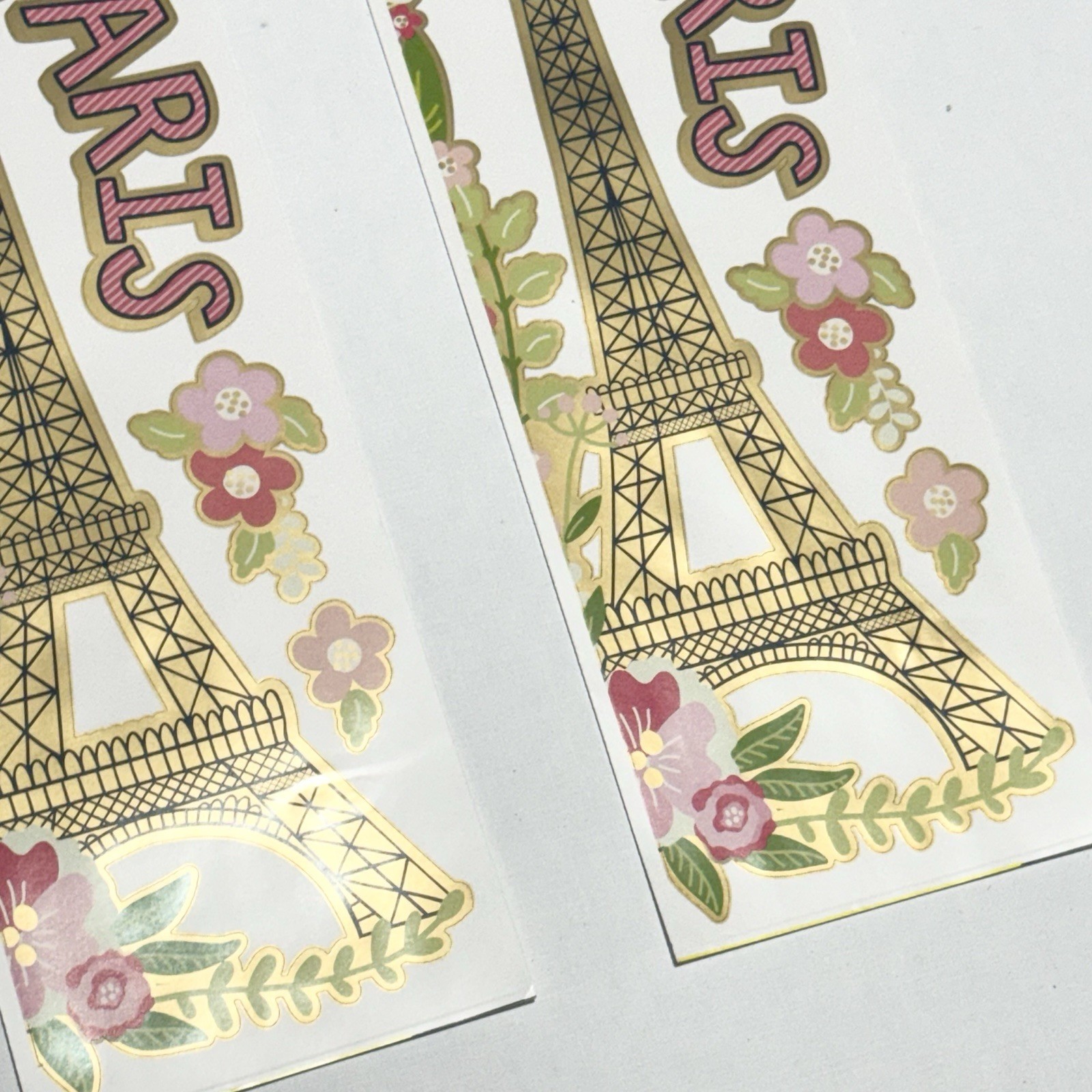 Main Street Wall Creations Paris Eiffel Tower Peel & Stick Removable Stickers x2