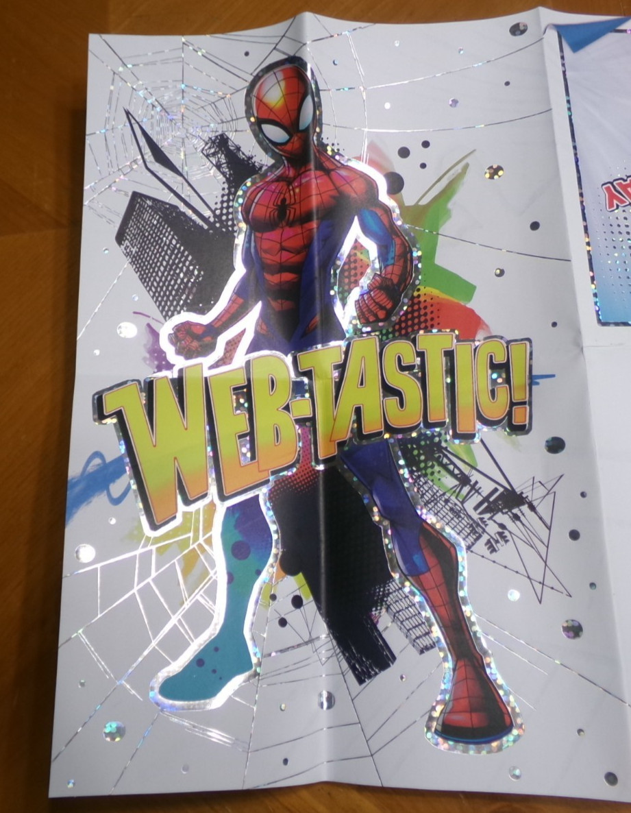 RARE MARVEL & HALLMARK LIMITED EDITION SPIDER-MAN BIRTHDAY CARD POSTER 15″ X 20″