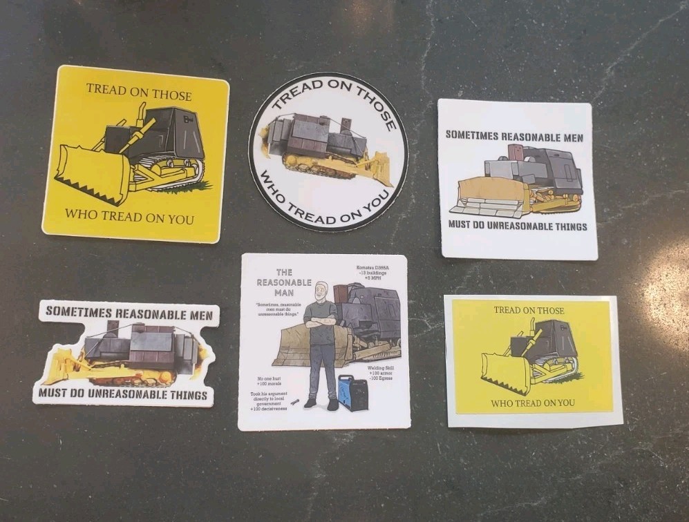 KILLDOZER STICKERS (6) ***WORLDWIDE 🌐 SHIPPING*** 5 YEAR WARRANTY HD VINYL