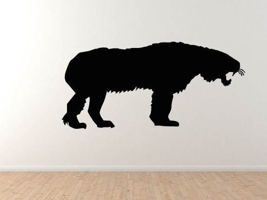 Wild Cat #4- Saber Tooth Big Cat Prehistoric Animal – Vinyl Wall Decal Art
