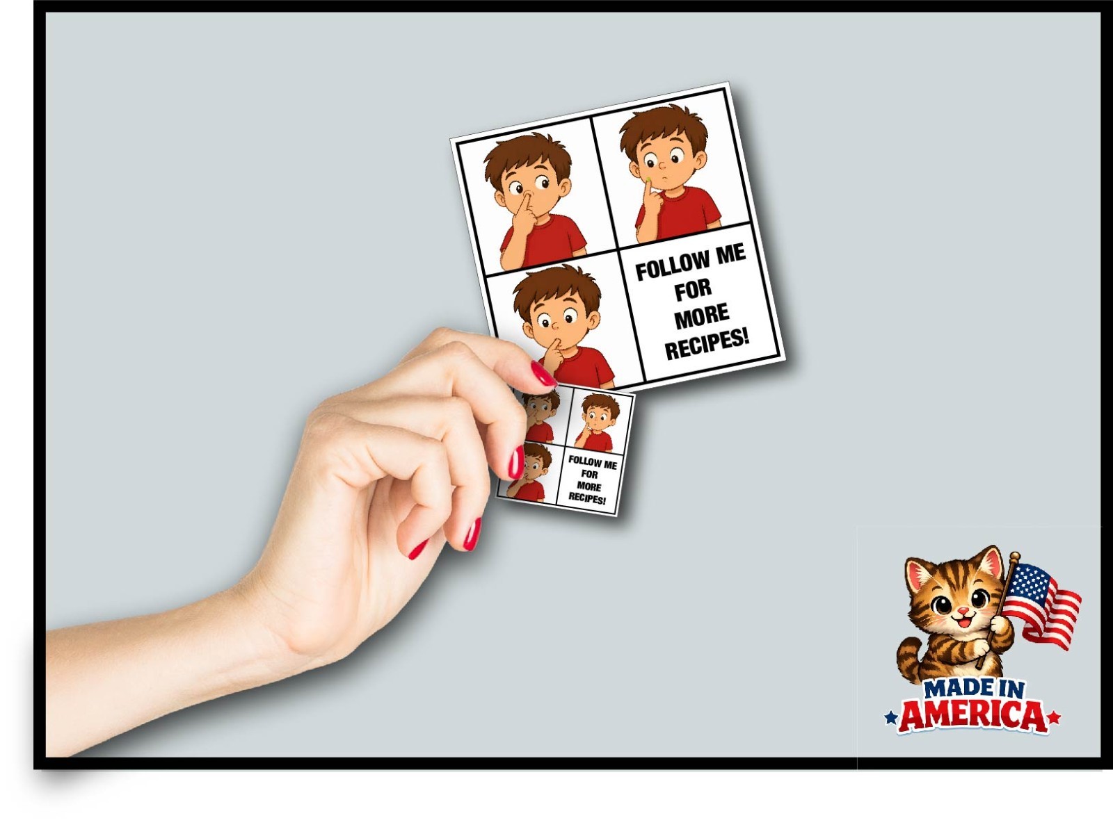 Kid Picking Nose Decal Sticker Eating Booger Follow Me for More Recipes Funny