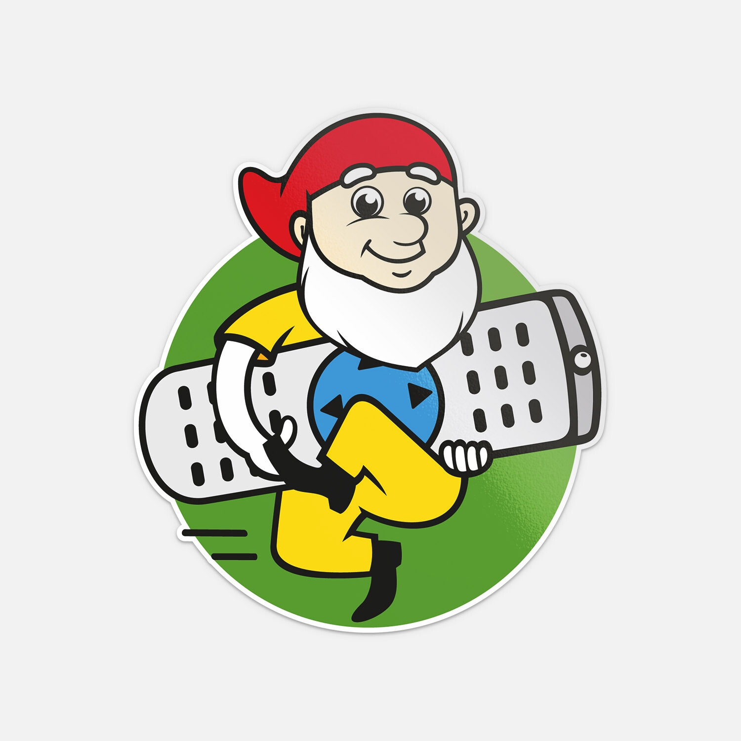 Dwarf Television Remote Control Vinyl Sticker Decal