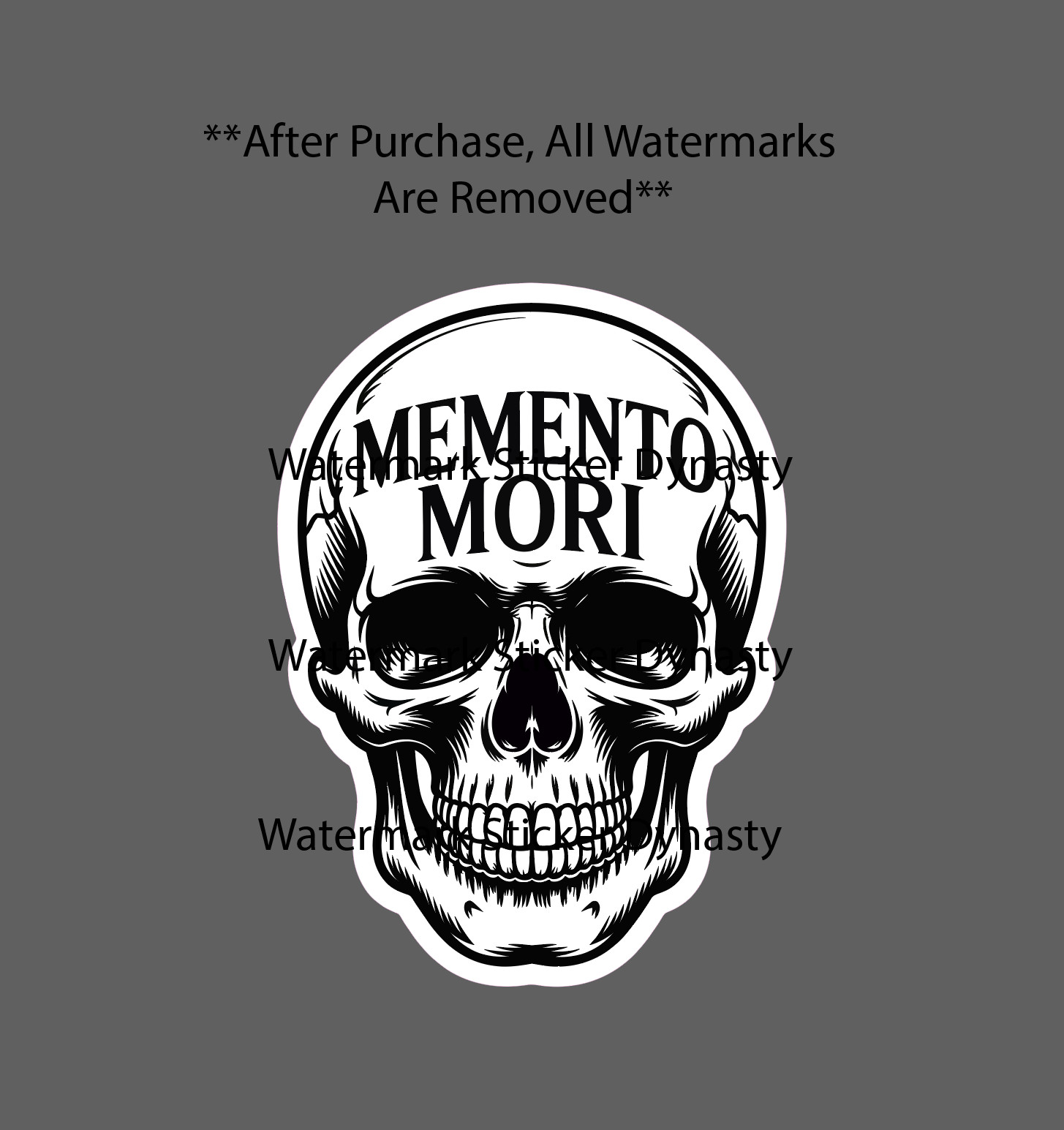 Memento Mori Sticker Waterproof Decal Skull Remember You Must Die Gift NEW