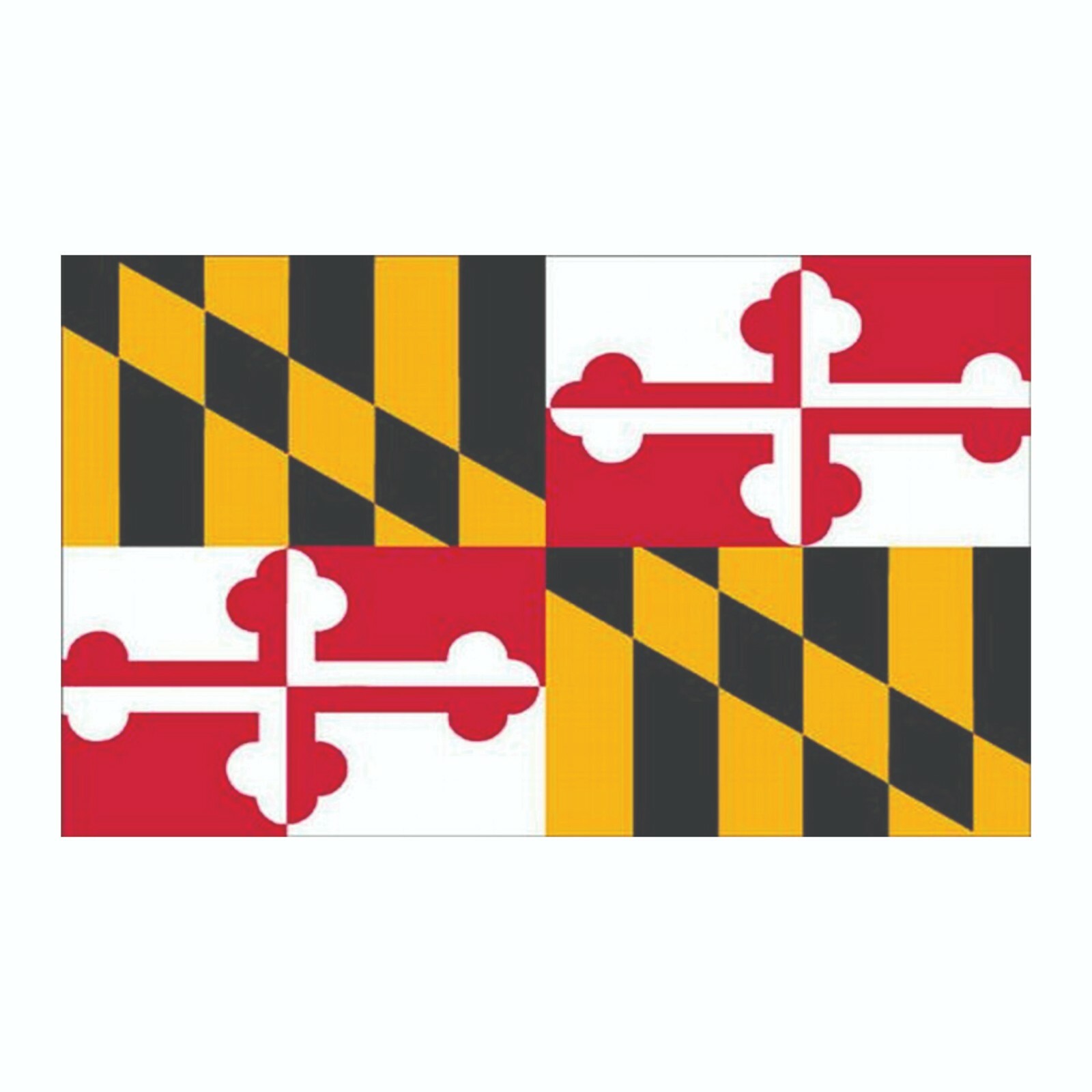 Maryland State Flag Sticker, Decal, Bumper Sticker Vacation Sticker 3″ x 5″