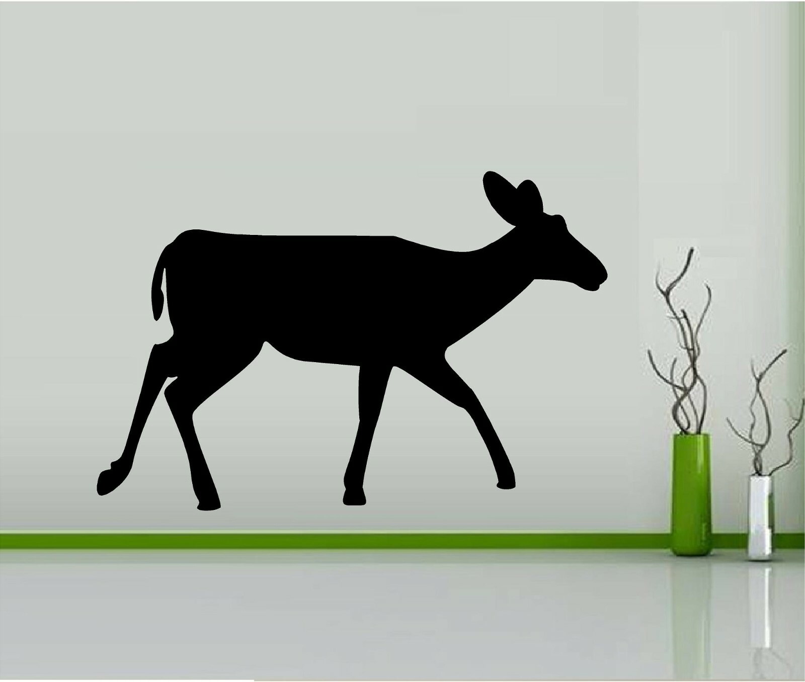 Deer Walking Vinyl Decal Home Décor 12″ x 18″