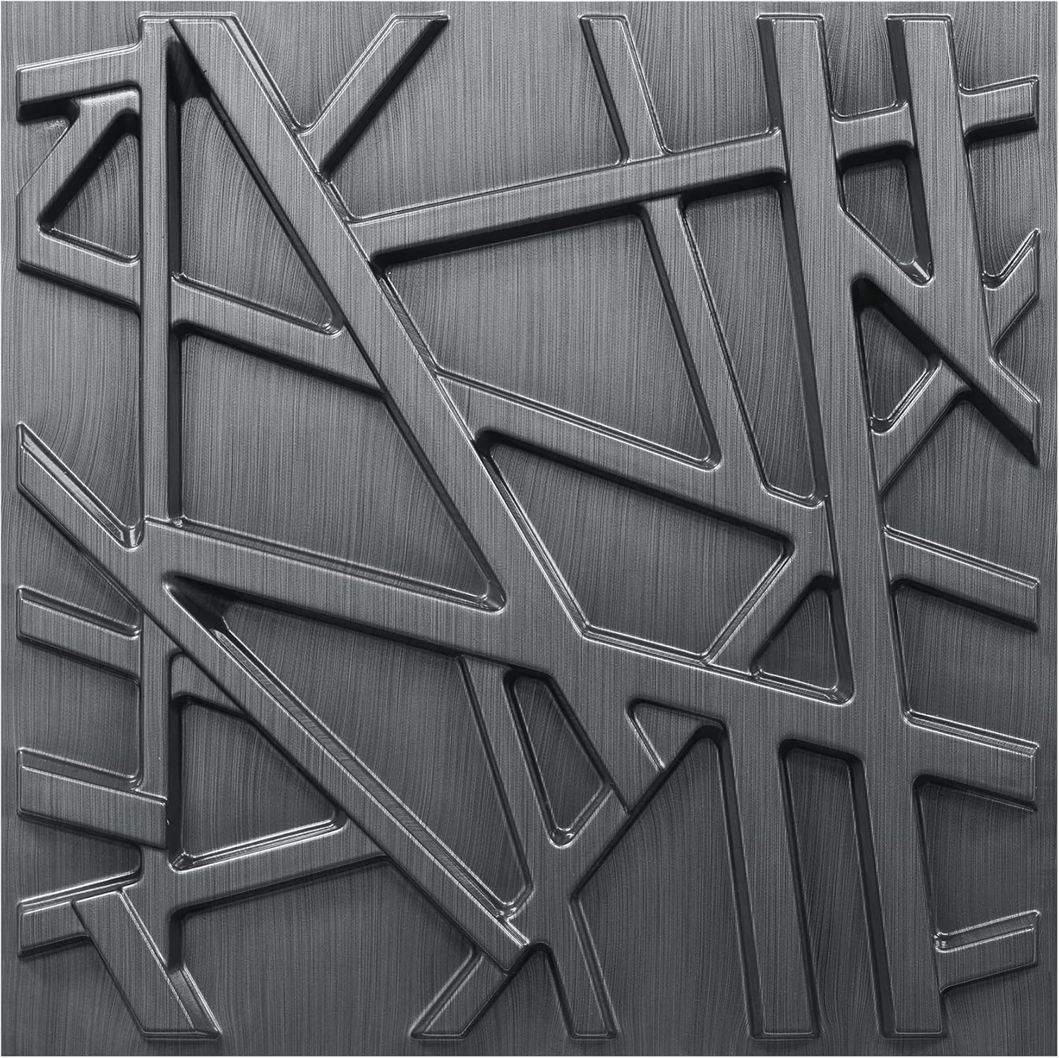 33 Pack 3D Wall Panels Interior Wall Decor 12»x12» Black Accent Textured Wall