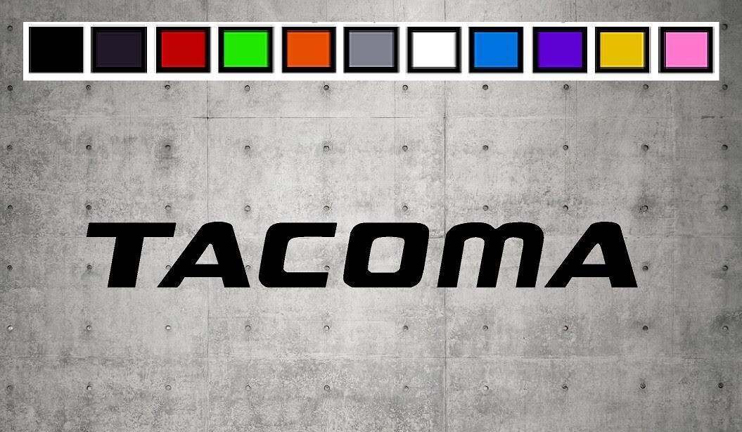 Tacoma LOGO Vinyl Decal Sticker Emblem Car Truck Window 4″ 6″ 8″