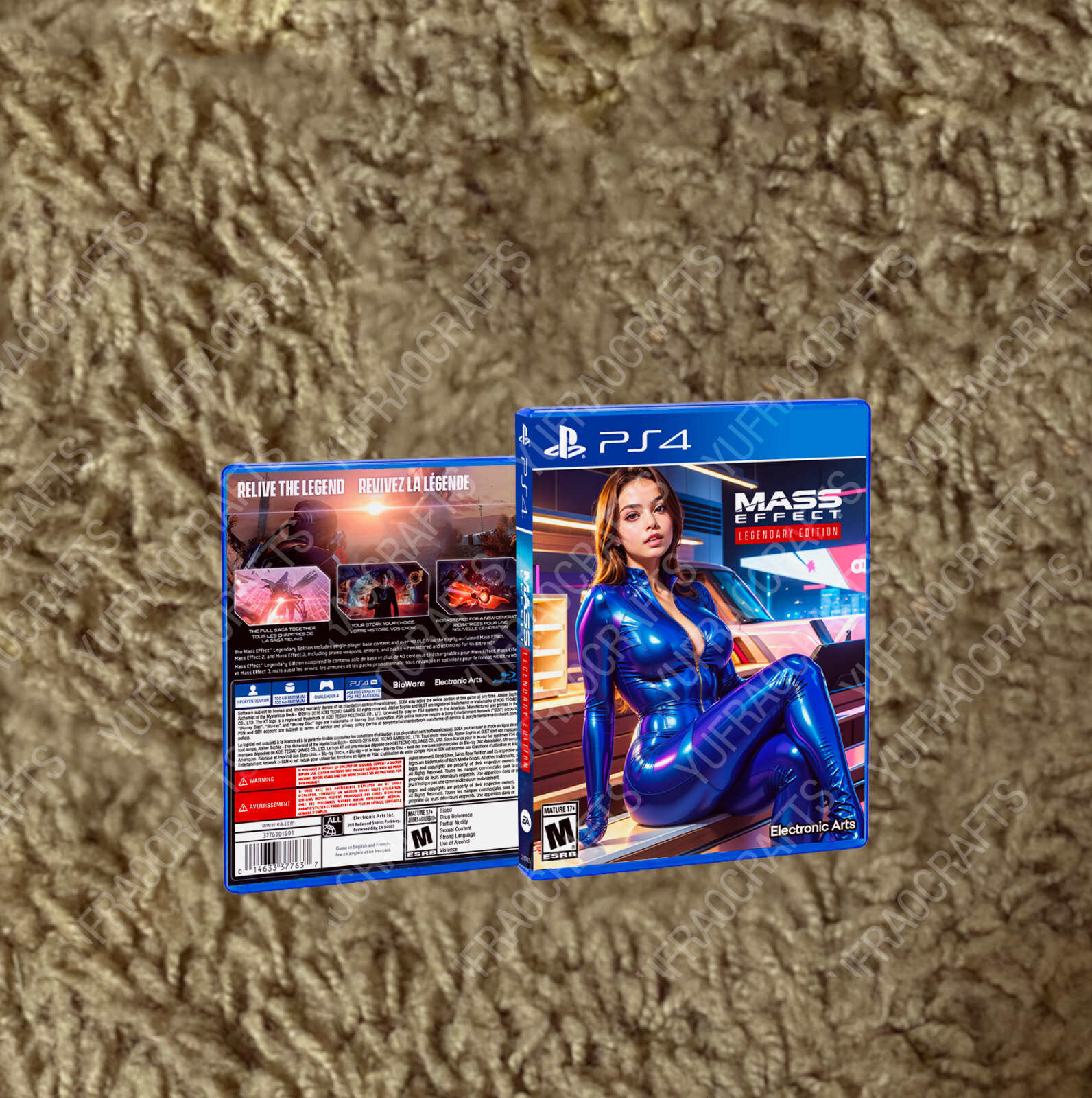 Mass Effect Legendary Edition PS4 CUSTOM COVER ART & CASE NO GAME
