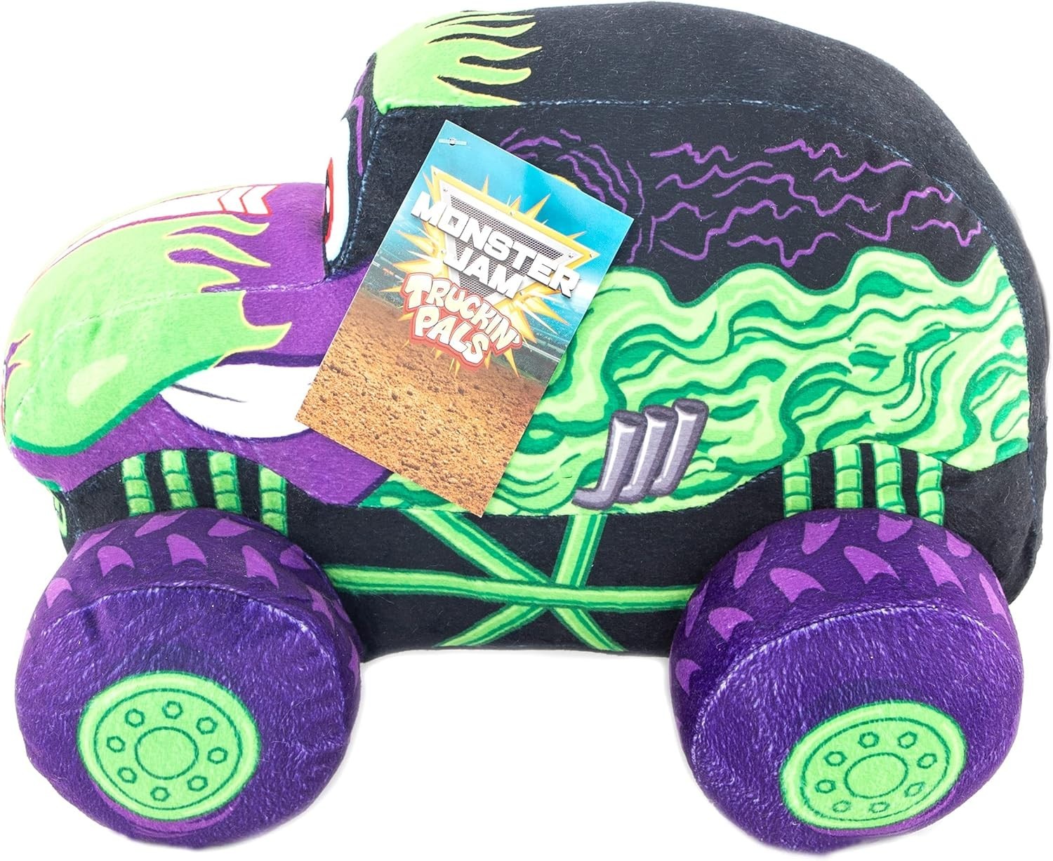 Jay Franco Monster Jam Truckin’ Pals Grave Digger Pillow Buddy – Super Soft Poly