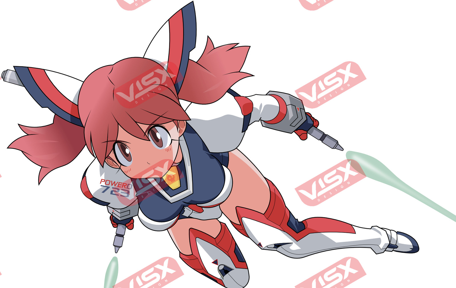 Vita Magical Girl Lyrical Nanoha Anime Bumper Sticker Peeker Decal Car Window