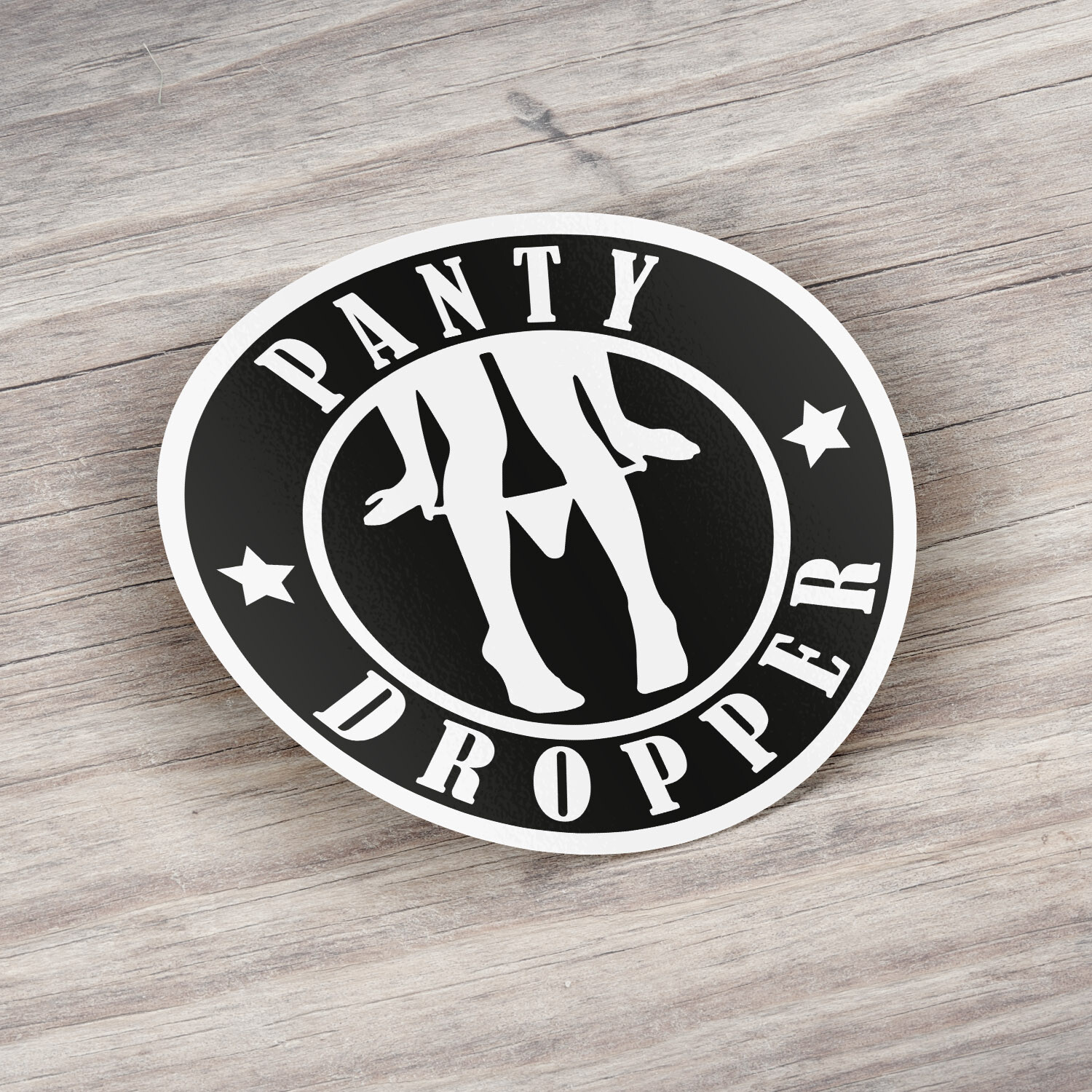 Panty Dropper Black Car Bumper Vinyl Sticker Decal