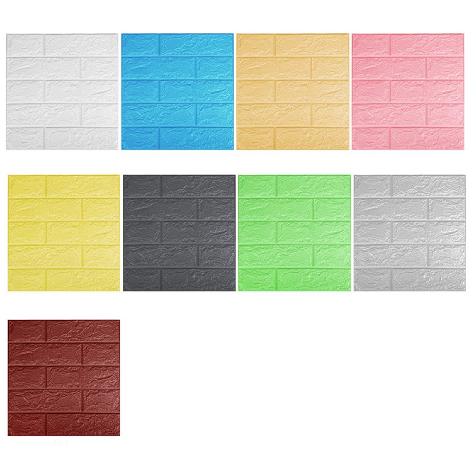 30Pcs Self-Adhesive 3D Brick Sticker DIY Foam Room Kitchen Roof Ceiling8343