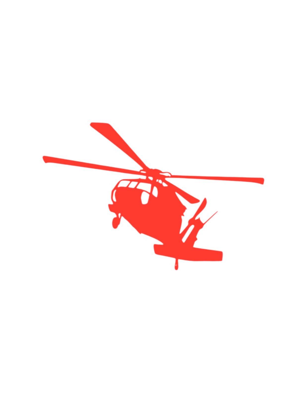 Blackhawk helicopter1 Decal for car Windows Laptops Decorate Any Smooth Surface