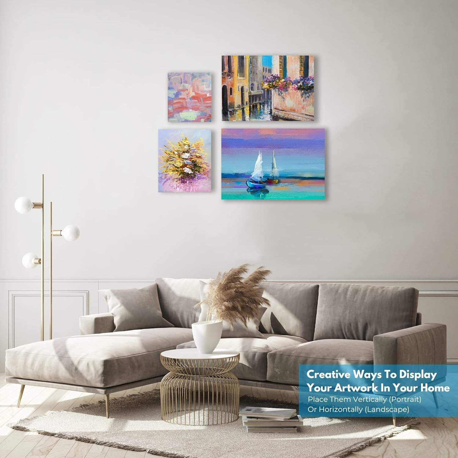 24-Pack Canvas for Painting, 6 of 5X7, 8X10, 9X12,11X14 Painting Canvas Boards