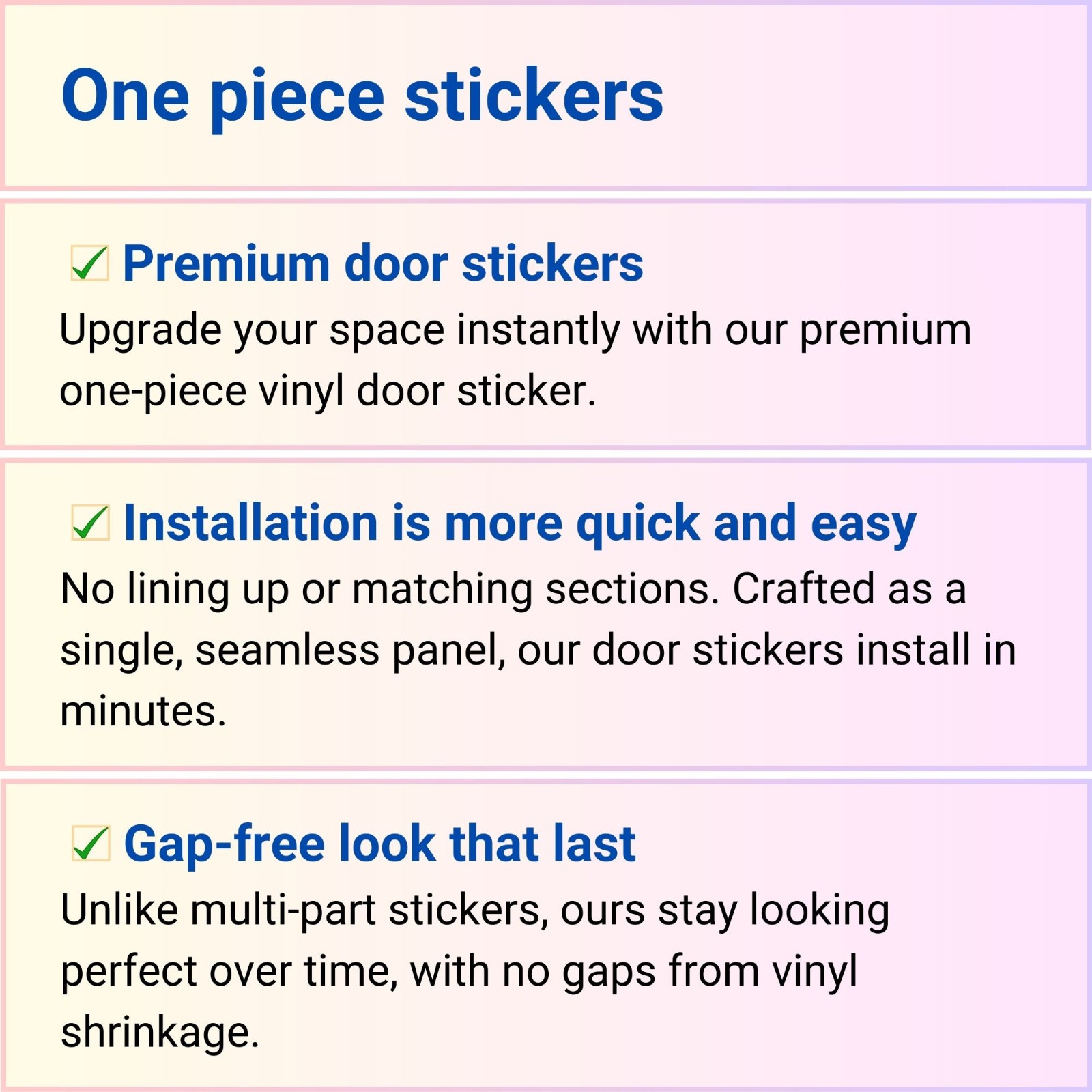 Golden Door Mural, Gold Pattern, Laminated Sticker Wrap, Peel’n’Stick. 1 Piece