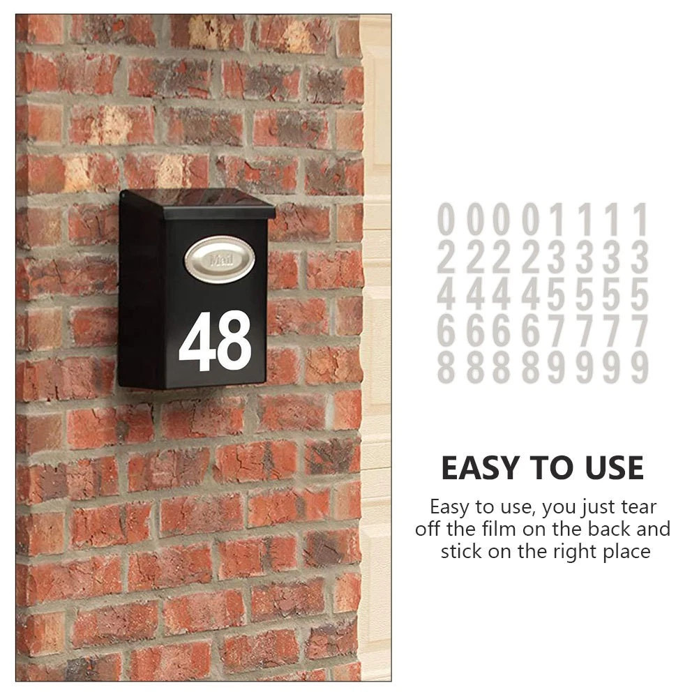1/3Pcs Reflective Custom Mailbox Numbers Vinyl Decals Waterproof Stickers USA