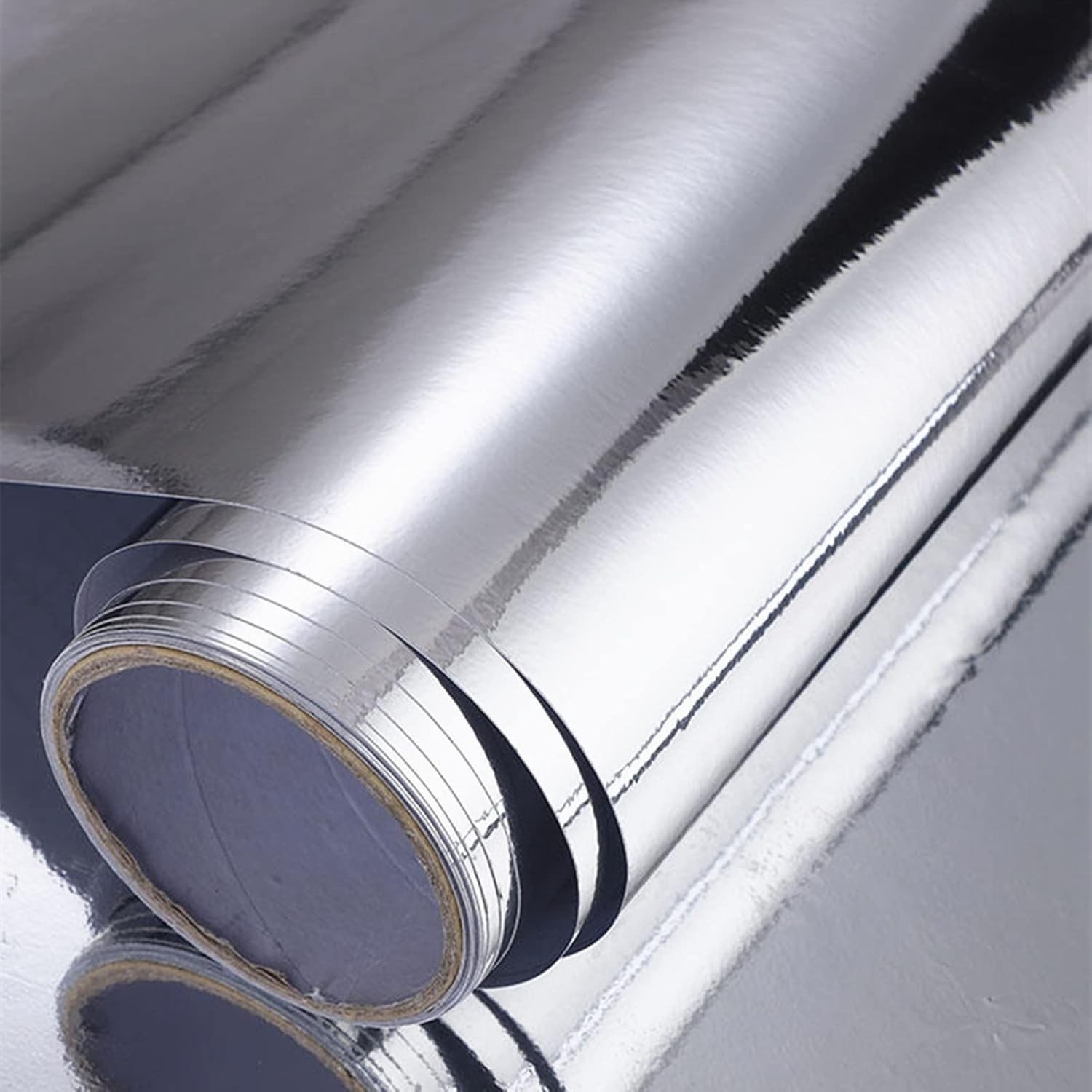 12»X78»Chrome Mirror Silver Vinyl Wrap Sticker Decal Film Sheet,Self-Adhesive