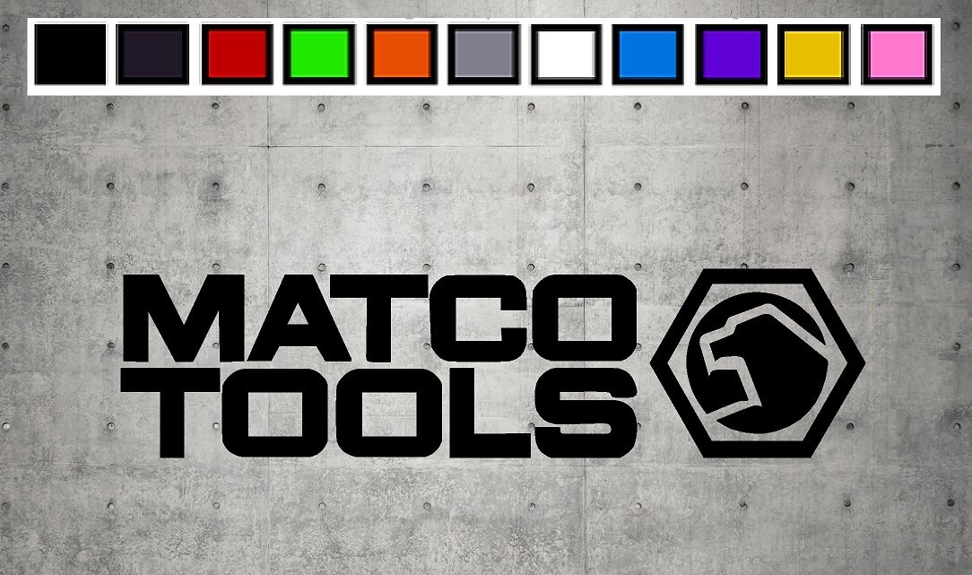 Matco With Words Side LOGO Vinyl Decal Sticker Emblem Car Truck Window 4″ 6″ 8″