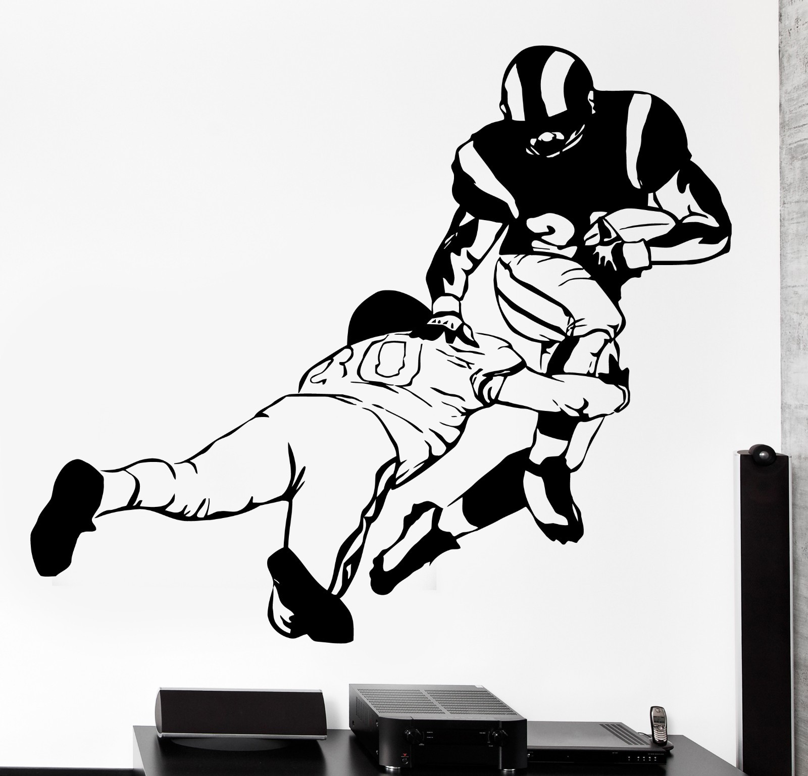 Wall Sticker Sport Football Wide Receiver Quarterback Super Bowl Decal (z2966)