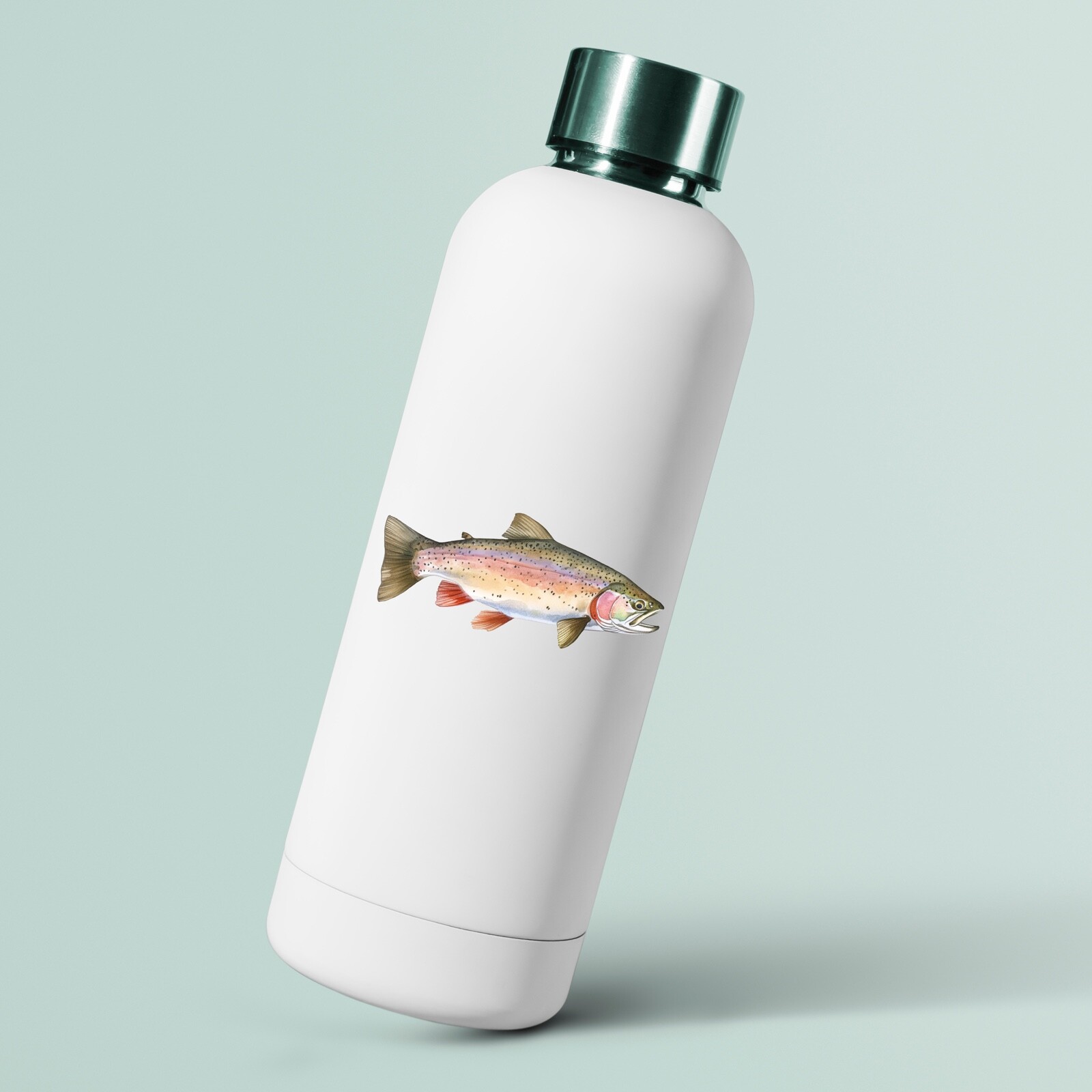 Rainbow Trout Sticker Fishing Vinyl Stickers Decal Brown Car Truck Bumper RV SUV