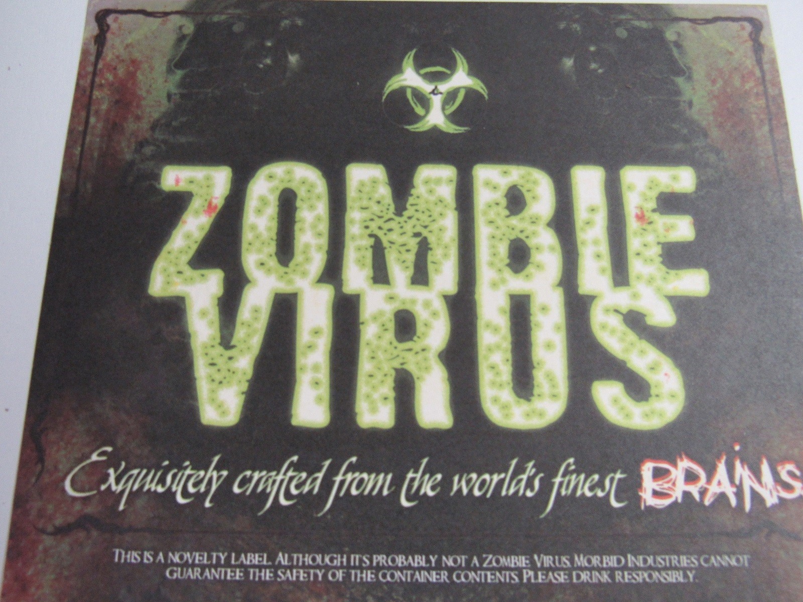 New Halloween Set Of 6 Different Labels For 2 Liter Soda Bottles Or Wine Bottles
