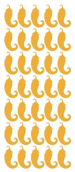 Golden Yellow Chili Pepper Stickers Sticker 1-1/4″ DC03-019