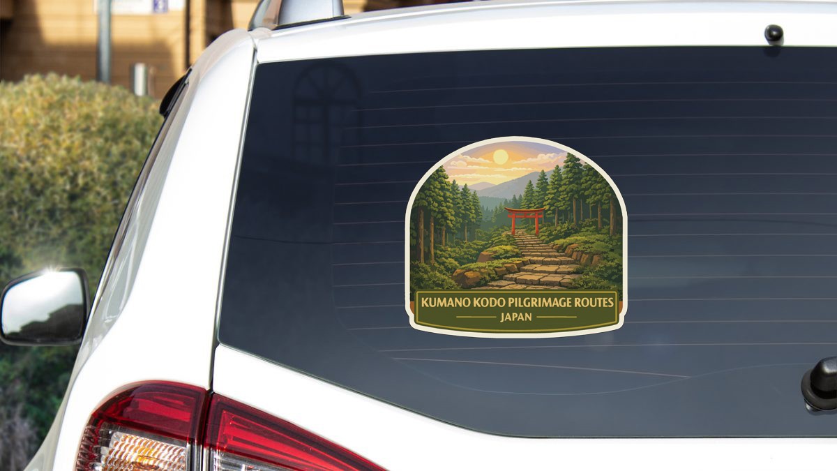 Kumano Kodo Pilgrimage Routes Japan Sticker Decal Vinyl Die-Cut World Heritage