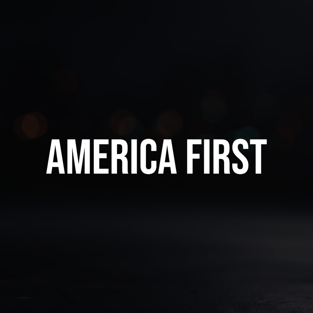 8in Vinyl Decal Sticker – «America First»