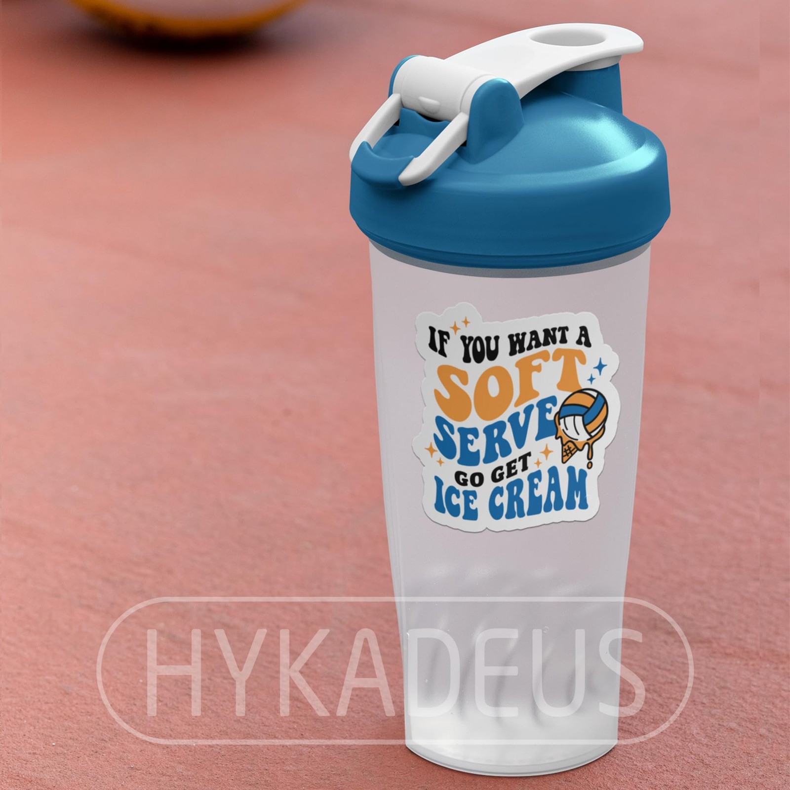HYKADEUS Funny Volleyball Stickers Motivational Decal 3″x2.9″ 3Pcs Vinyl