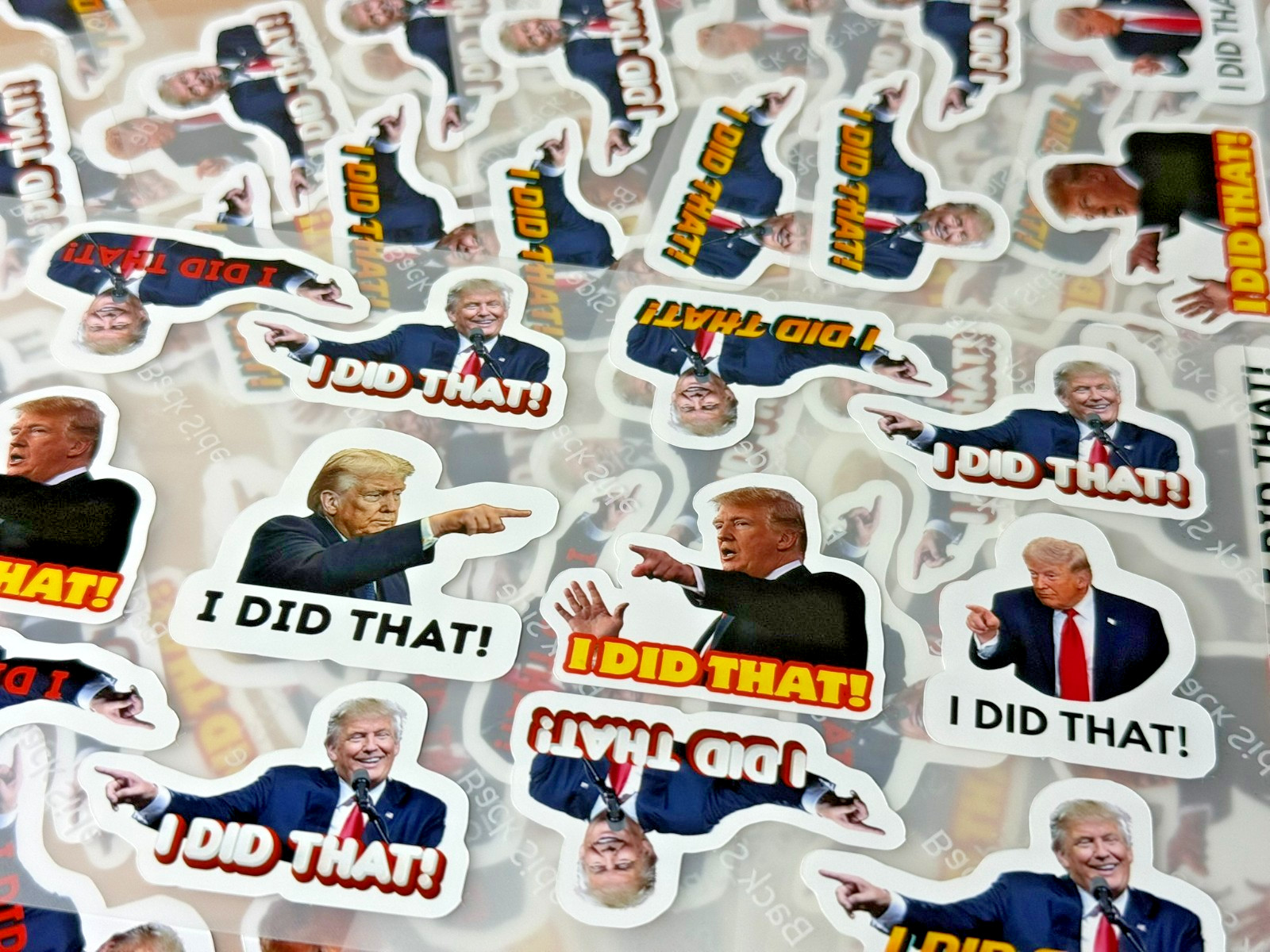 I DID THAT Gas Pump Stickers, 1.5″ Mini Assorted Vinyl Waterproof 10-100 pack