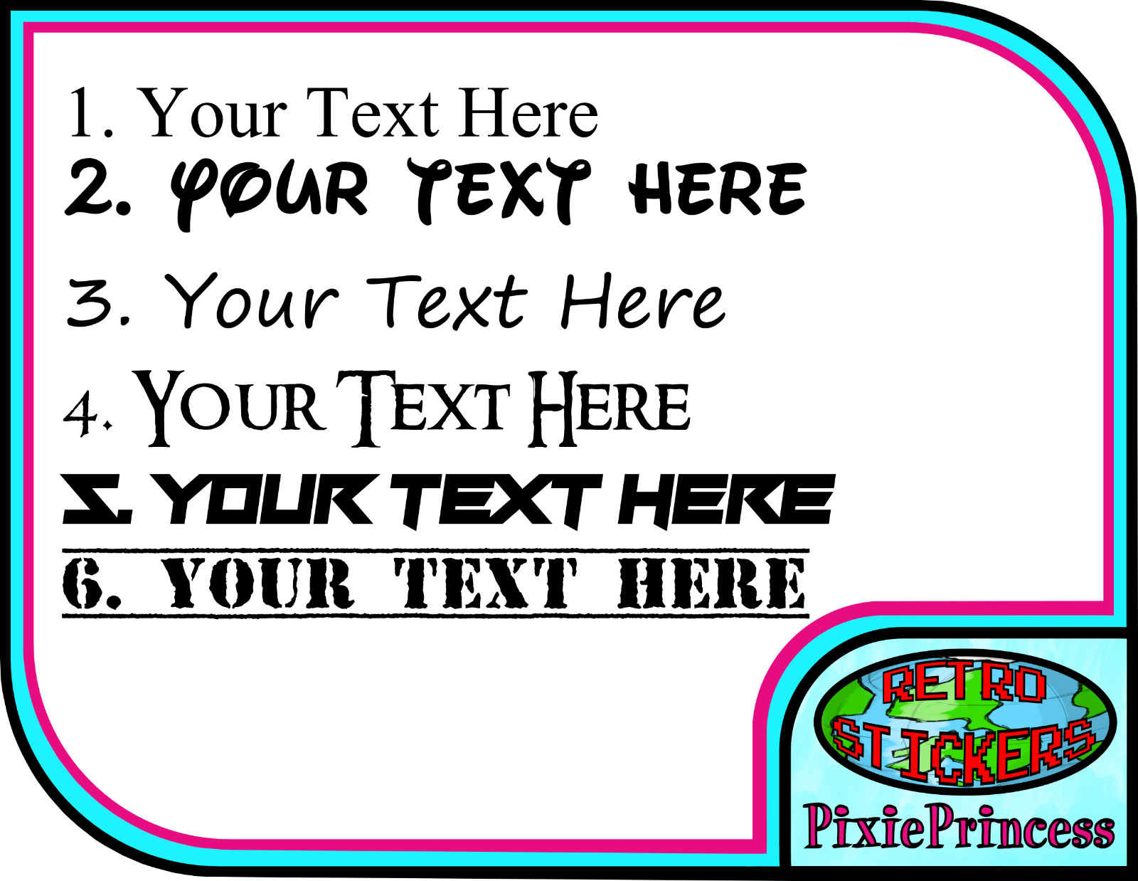 Business Sticker Custom Window Wall Sign Vinyl Decal Design Your Own Logo Quote