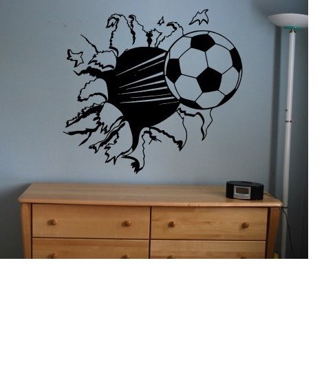 Soccer Ball sticker decal kids room decor sports football large bedroom wall big