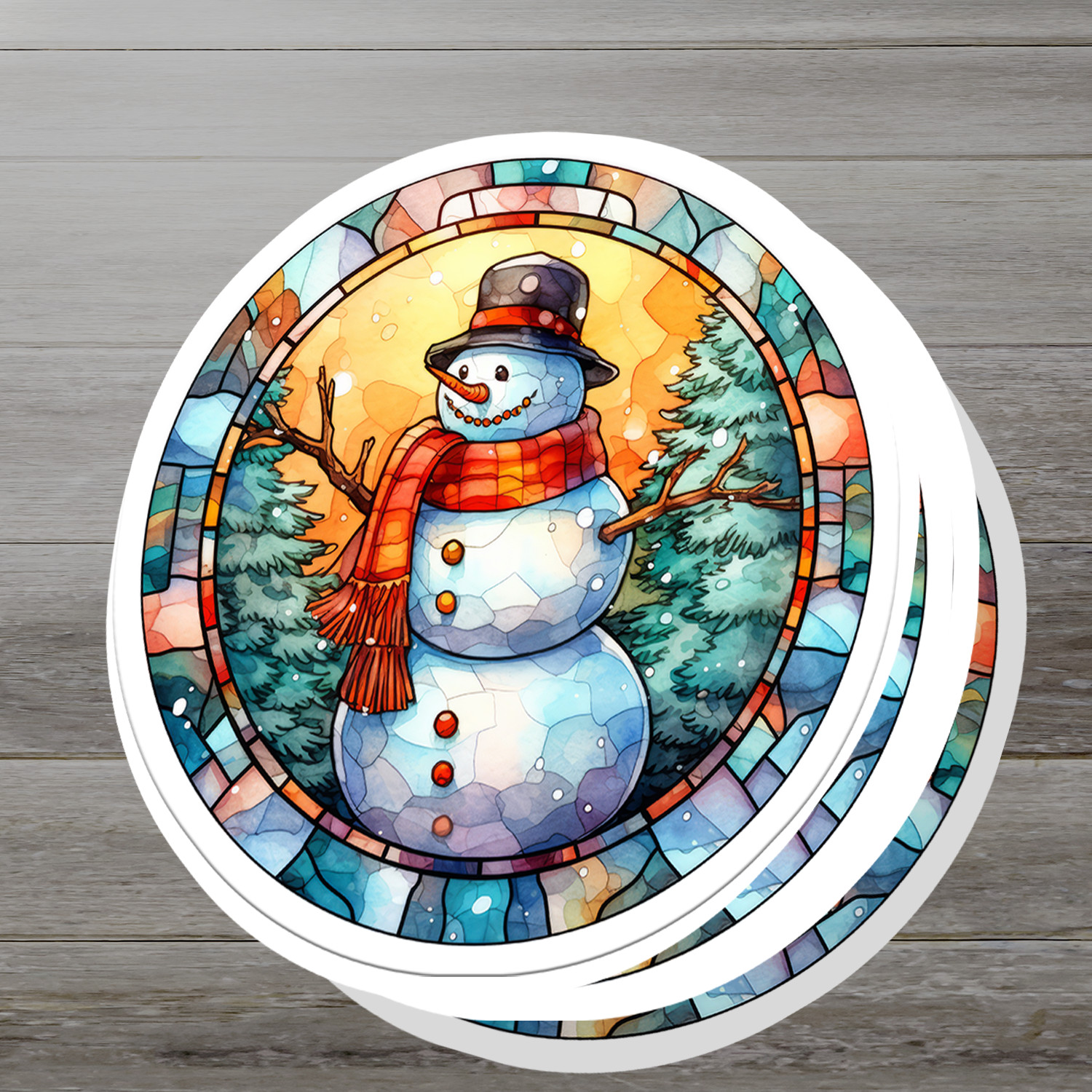 Snowman Vinyl Sticker – Add a Frosty Friend to Your Life