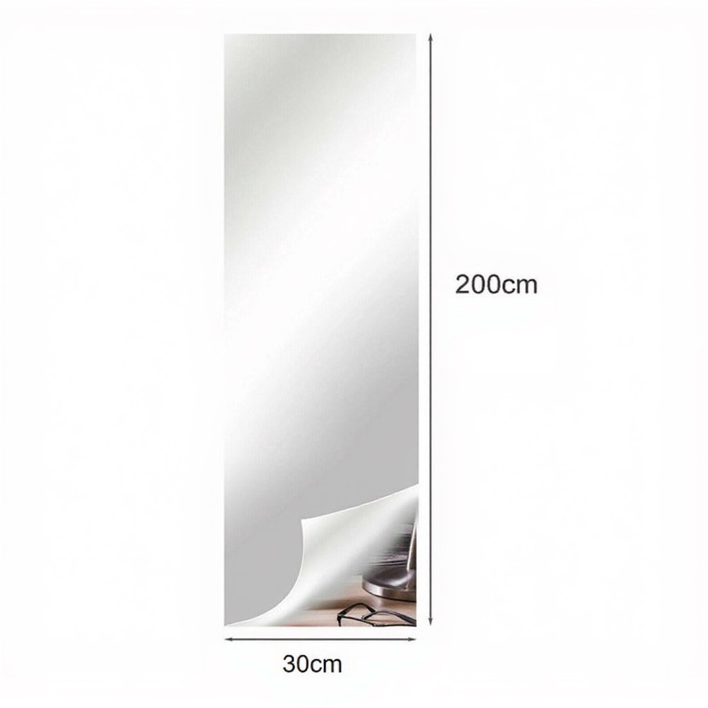Reflective PVC Mirror Sticker 30 cm x 200 cm for Cabinets Countertops Doors DIY