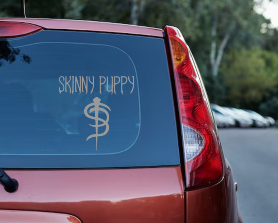 Skinny Puppy Car Decal Vinyl Band Logo Glossy Bumper Sticker Metal Industrial
