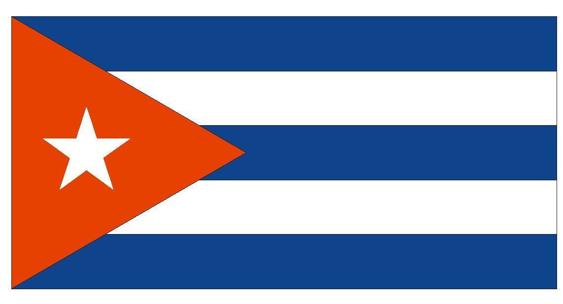 Cuba International Flag Sticker Decal F126